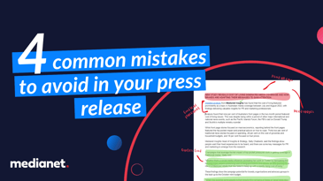 4 mistakes to avoid when crafting your press release