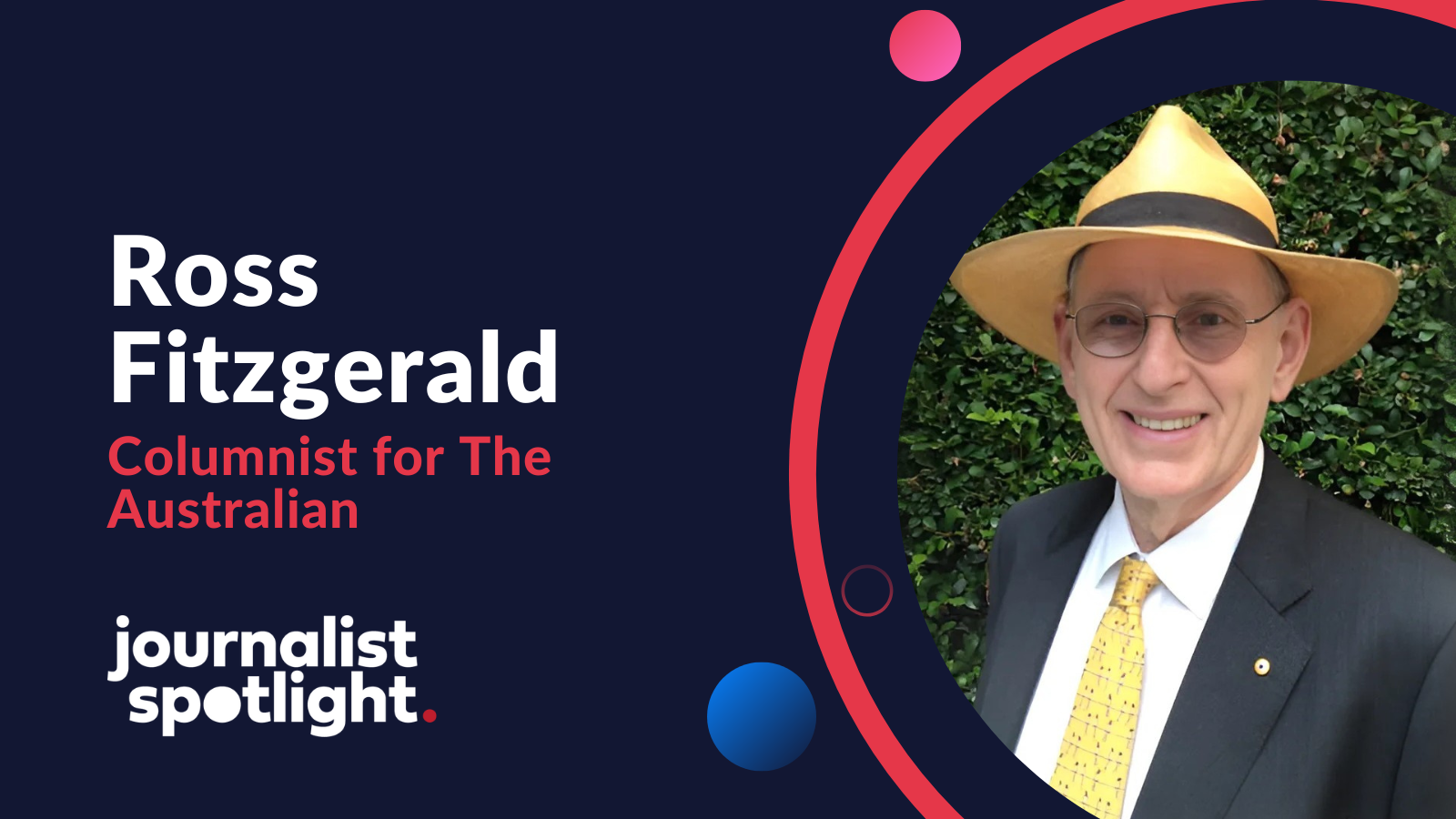 Journalist Spotlight | Interview with Professor Ross Fitzgerald AM, Columnist for The Australian